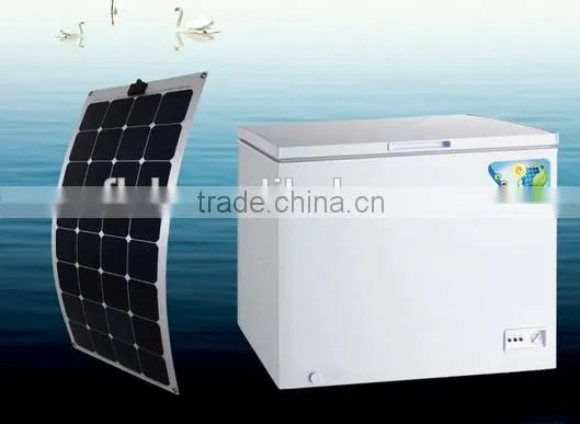 Solar Powered Refrigerator Fridge Freezer With Glass Door photo-2