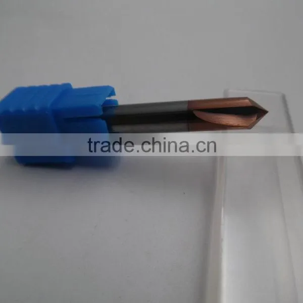 6mm Cutting Dia 90 Degree 2 Flutes HRC55 Cnc Chamfer Mill With Coating photo-2