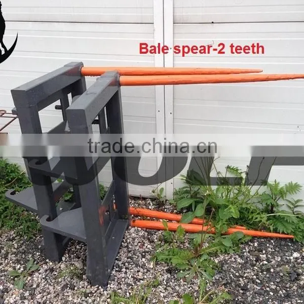Bale Spear on Loader, Wheel Loader Attachments, Bale Spoon