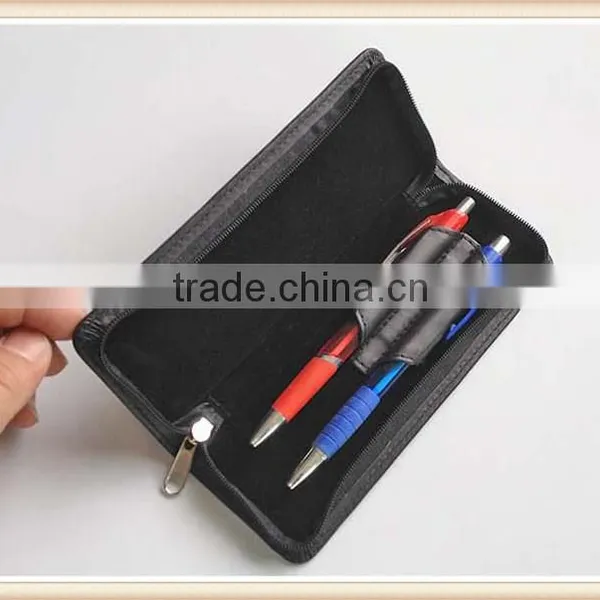 High Quality Leather Zipper Pen Case for Metal Pen photo-2