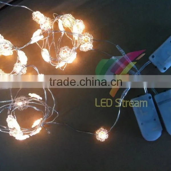 CR2032 Batteries Operated Christmas Ornaments LED String Light Snowflake photo-2