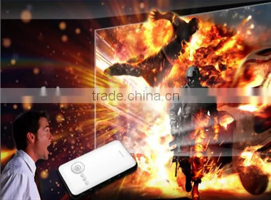 High Lumens LED Lamp Micro Mini Smart Android 4.4 Pocket Portable Projector With Built-in WiFi photo-6