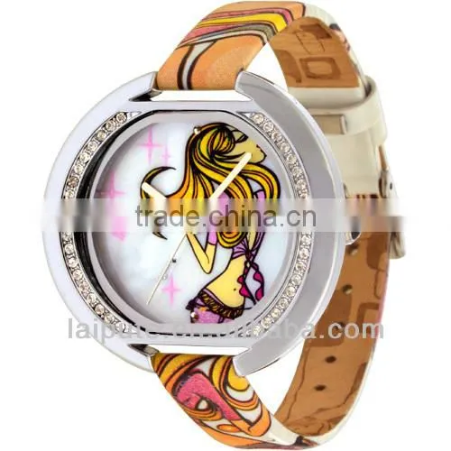2016 Novelty Colorful Women Smart Jewelry Lady Watch Stainless Steel Back