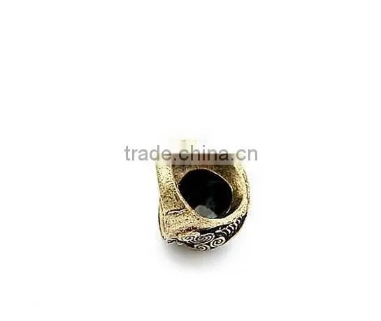 Good Quality Antique Wedding Style Vintage Estate Ruby Emerald Gems Ring photo-3