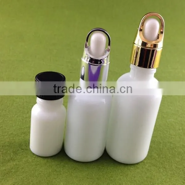 White Glass Bottle Childproof Cap/ White Glass Pipette Dropper Bottles /white Glass Euro Dropper Bottles photo-2