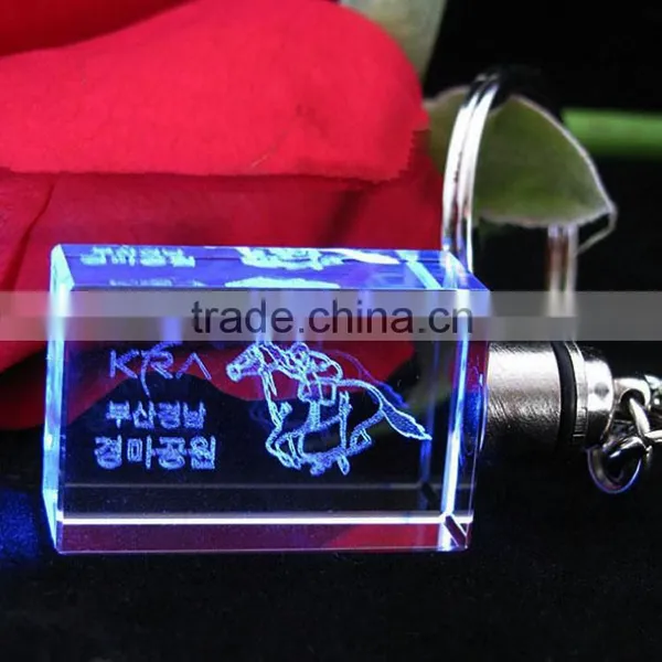 Wholesale Cute Small Crystal Cube Keychain Gift photo-6