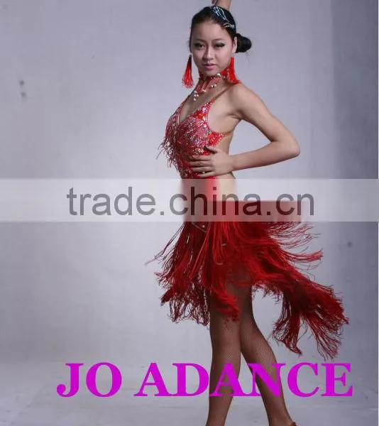 Latin Dance Dress Dance Competition Dress Latin Dance Costumes Ms. Dance Skirt Dance Competition Dress Tights