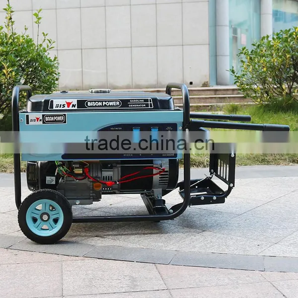 Bison China Taizhou Factory 5KW Gasoline Generator Blue Design photo-2