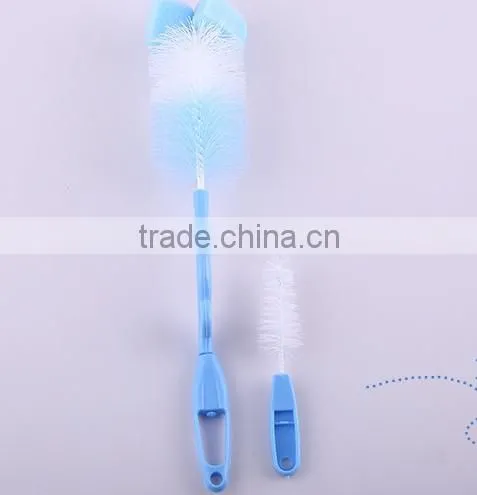 Plastic Baby Bottle Cleaning Brush Hot Baby Feeding Bottle Brush Baby Bottle Brush Set