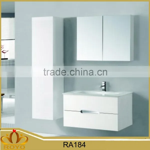 Modern Hung Waterproof Pvc Bathroom Mirror Cabinet RA184 Supplier's Choice