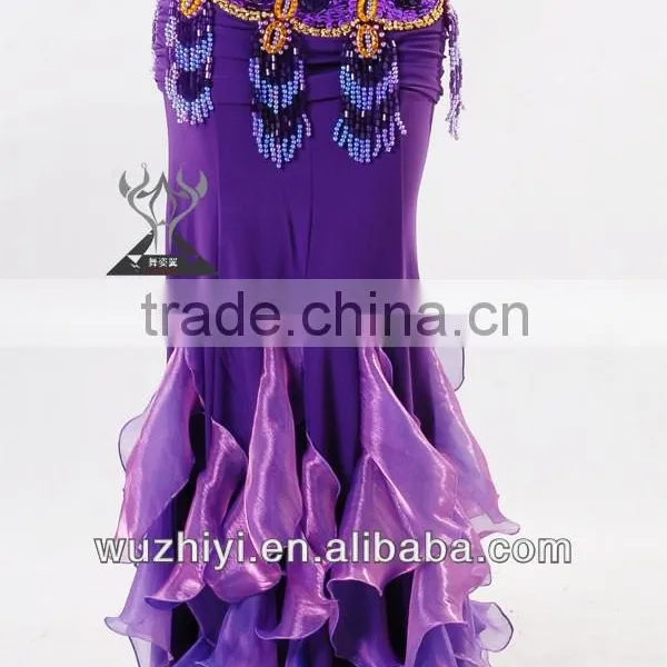 Fish Mermaid Belly Dance Costume Dresses Skirts Belly Dance Performance Costume QC1356 photo-2