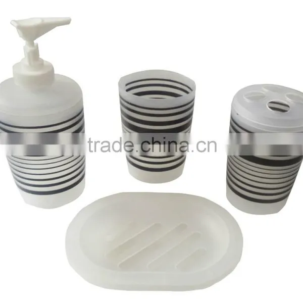 Colourful pp Material Plastic Complete Bathroom Sets photo-2