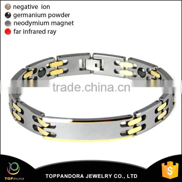 Fate Love Health Care Magnetic Energy Bracelet Tungsten Steel 7.48" Length Adjustable Tungsten Bangle Bracelet photo-4