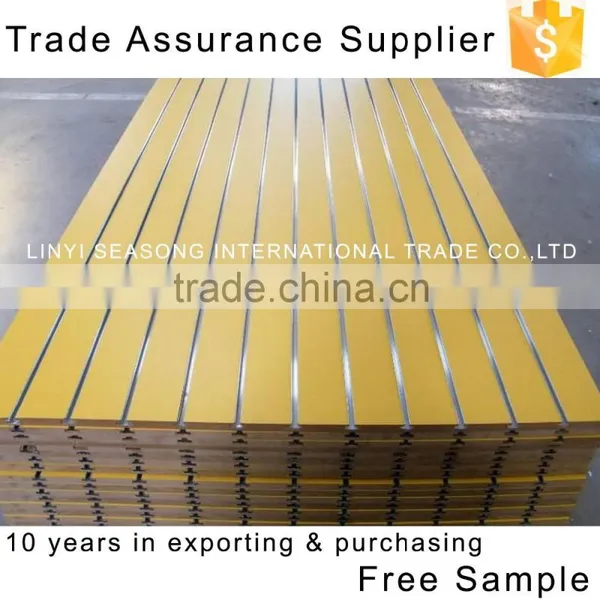 1220*2440*15mm China High Quality MDF SlatWall Back Panel Shelf photo-6