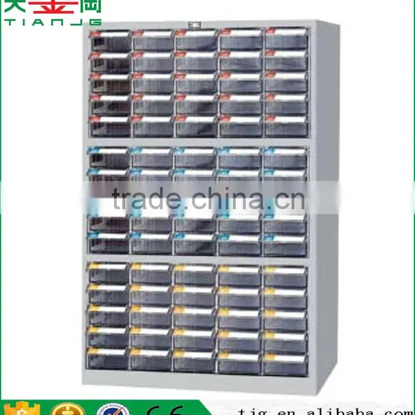 Taiwan High Quality Non-Slip Plastic PS 40 Transparent Drawer Cold Rolling Steel Spare Part Classification Cabinet photo-6