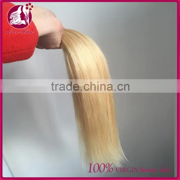 AAAAAAAA Vietnamese Virgin Hair Natural Blonde Human Hair Extensions Tangle and Shedding Free photo-5