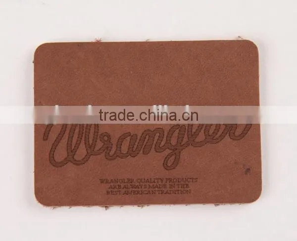 Leather Logo Patch Embossing Stamp in Garment Label photo-5