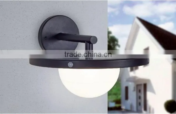 Singapore, 4 Level Brightness Adjustable Solar Wall Light in Aluminum Alloy With Battery, Dimmable Solar Wall Luminaire