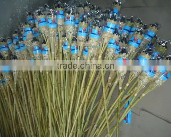 Outdoor Bamboo Garden Citronella Color Flame Bamboo Oil Candle Torch