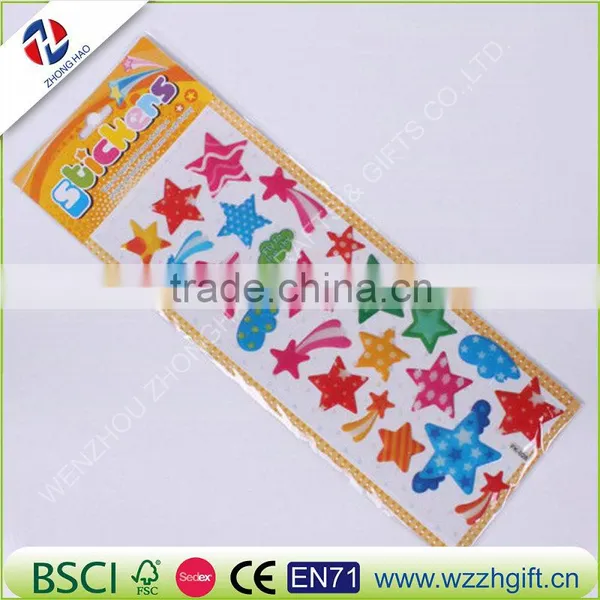 Colorful Butterflies Scrapbooking Bubble Puffy Stickers Kawaii Emoji Reward Kids Toys photo-3