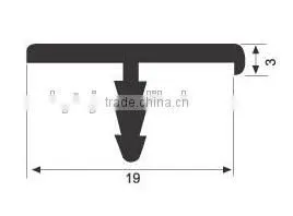 Extrusive Pvc Edge Banding in T Shape for Table Corner photo-4