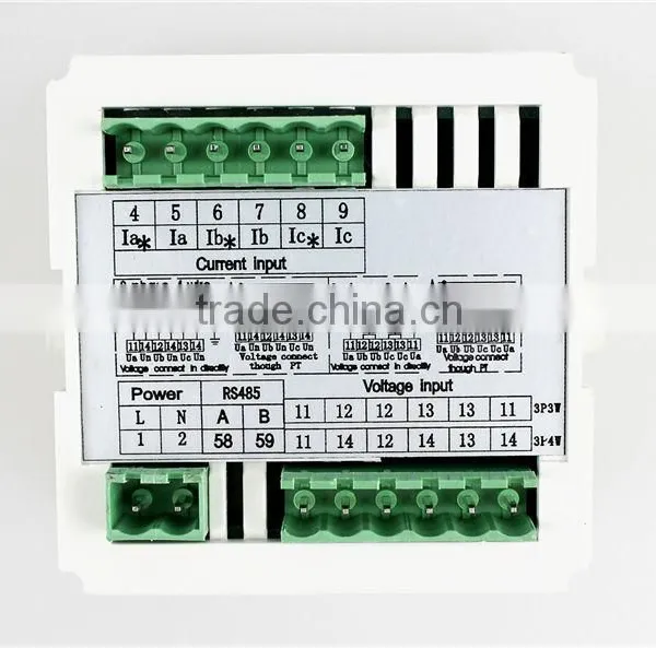 3UI73 Frame Size 80*80 Low Price LED ac Three Phase Digital Voltage Current Combined Meter, for Industrial Usage photo-3