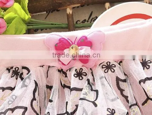 New Children Kids Girl's Wear Cute Baby Waist Bow Leaf Printed Layer Sweet Lovely Casual Party Skirt photo-2