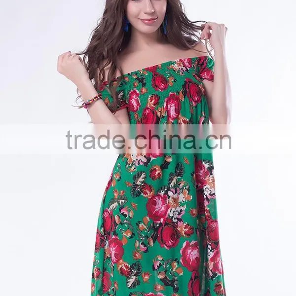 Vintage Type Fashion Design Full Size Mature Ladies Rose Flower Fancy Dress photo-4