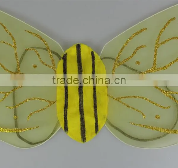 Square Bee Dress Wings Kids Girls Halloween Costume photo-3