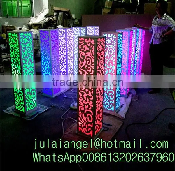 Elegant Weddings Hall Crystal Beaded Wedding Aisle Pillar for Weddings Decor