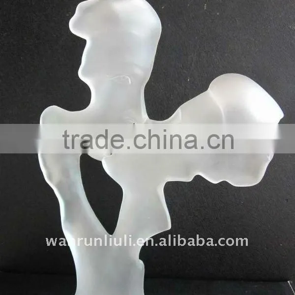 Crystal Wedding Gift Use Decoration Kiss Love BJ170