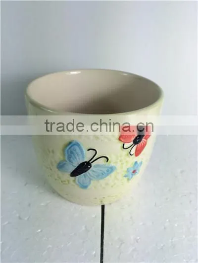 Wholesale Cheap Ceramic Painting Flower Pots photo-3