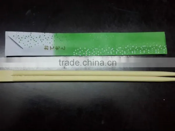 Paper Wrapper Chopsticks Flat Head Disposable Eco-Friendly Twin Bamboo Chopsticks photo-4