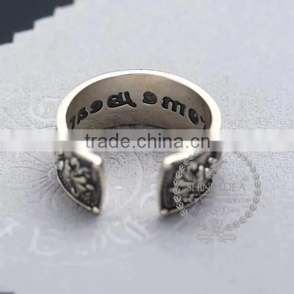 925 Solid Sterling Silver Vintage Style Korean Antiqued Silver Steam Punk Ring Fashion Women Jewelry 6240037 photo-3