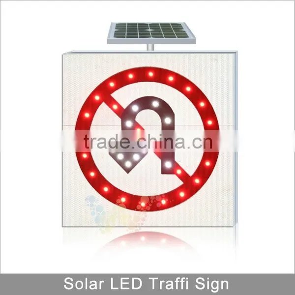 Road Safety International Reflective Solar Panel Led Speed Limit Aluminum Traffic Sign photo-2