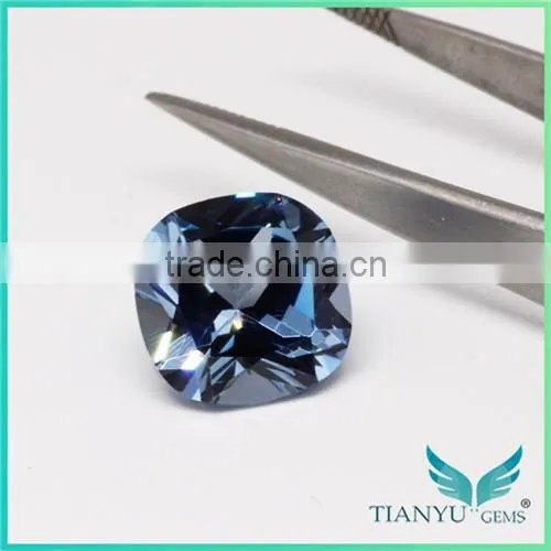 Wholesale Gem Processing Heat Resistant Aquamarine Blue Nano Spinel For Micro Pave Jewelry photo-6