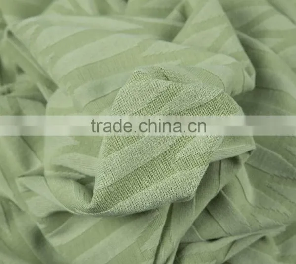 High Quality Polyester Viscose Lycra Fabric Hacci Knit Fabric Jacquard Fabric photo-3