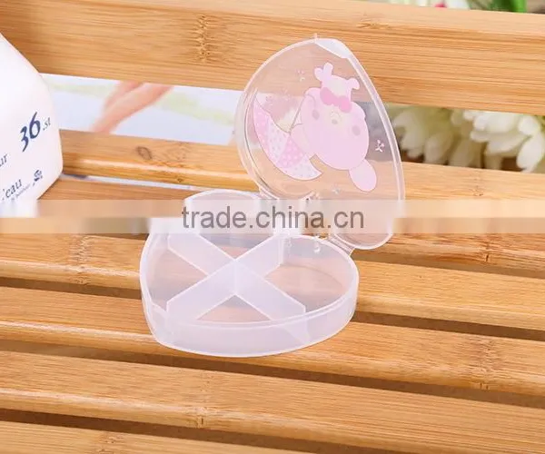 Contemporary Latest Plastic Red Heart Shaped Pill Box photo-5