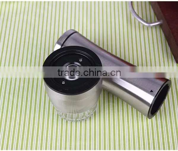 Stainless Steel Pepper Mill Salt and Pepper Mill Glass Pepper Mill photo-3