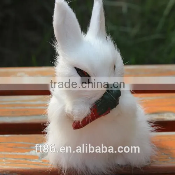 Rabbit Make Fur Life Size Animal Replica Easter Bunny Carrot Doll photo-6