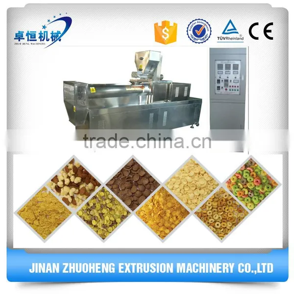 Extruded Corn Flakes and Breakfast Cereal Making Plant Production Line photo-4