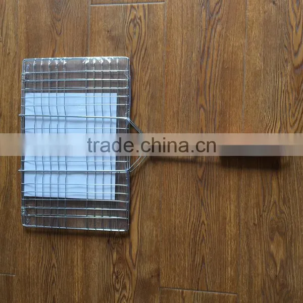 Wholesale Hot Sell High Quality Stainless Steel Mesh Bbq Grill With Long Handle for Bbq photo-6