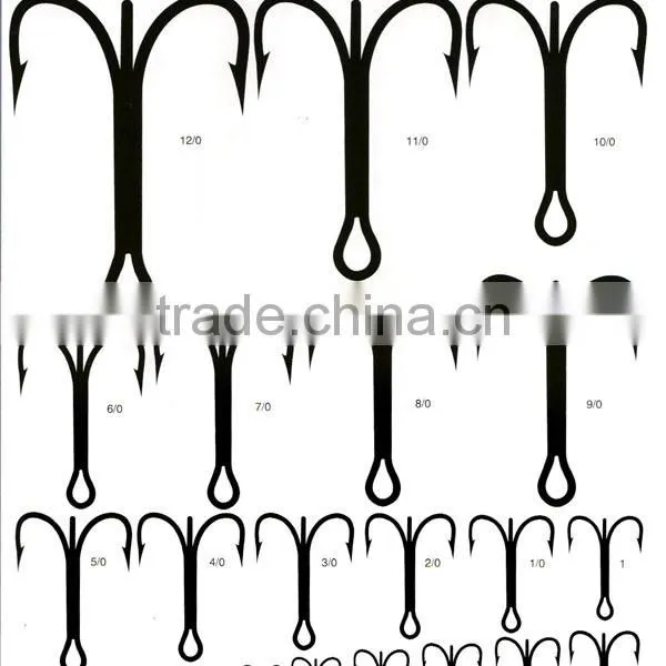 Fishing Tackle O'SHAUGHNESSY TREBLE Hooks