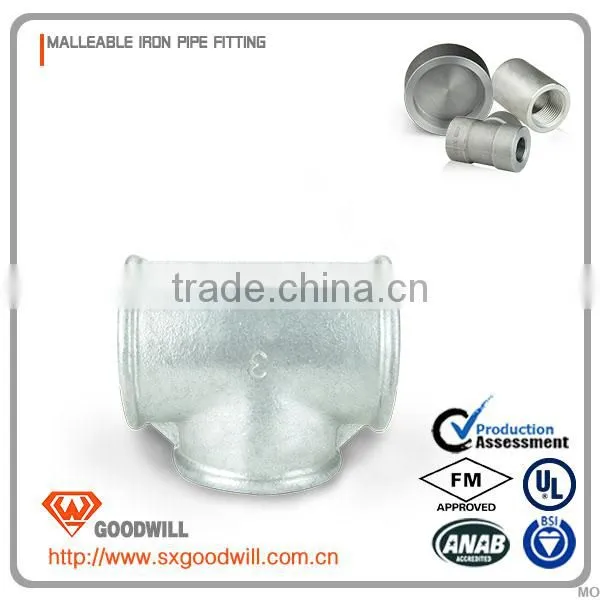 Malleable Iron Standard Galvanized NPT Female Threaded Tee photo-4