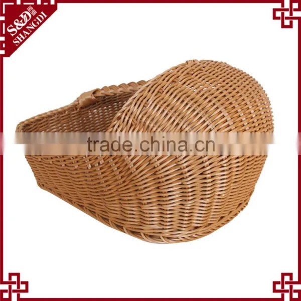 Factory Supply High Quality 100% Handmade Rattan Shoes Basket for Home and Hotel photo-2