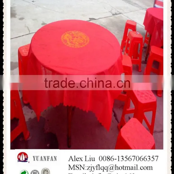 Red Non-woven Fabric Used for Disposable Tablecloth photo-2