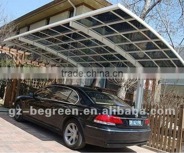 Steel Frame Outdoor Aluminum Carport for Car Sun Shelter and Car Wash Sheter photo-6