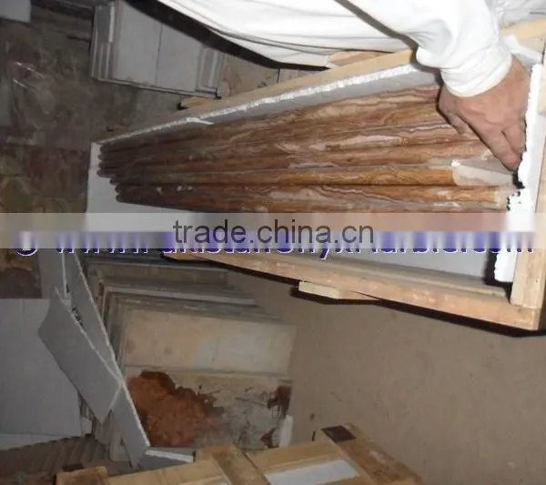 DECORATIVE MULTI RED ONYX COUNTERTOPS photo-5