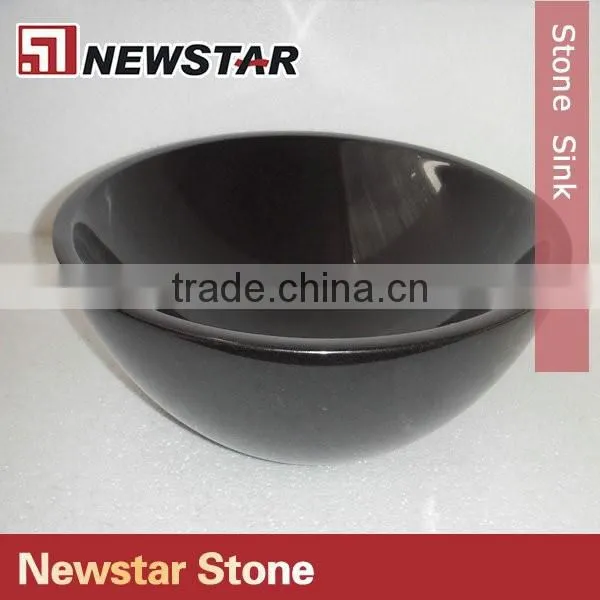 Newstar Polished Black Stone Outdoor Garden Sink photo-3