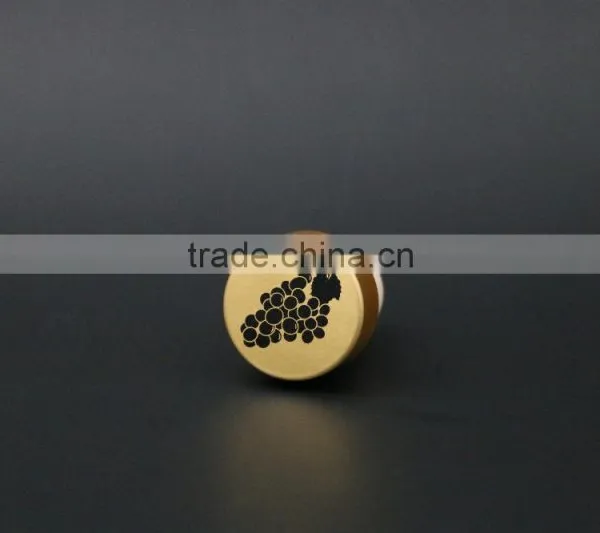 Gold Aluminum Cap With Synthestic Cork Wine Bottle Stopper Manufacturer photo-5